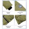 imageWULFUL Kids Boys Winter Coat Hooded Puffer Windbreaker Warm Cotton Jacket Parka Down Outdoor CoatsArmy Green