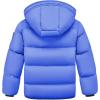 imageWULFUL Kids Boys Winter Coat Hooded Puffer Windbreaker Warm Cotton Jacket Parka Down Outdoor CoatsBlue