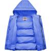 imageWULFUL Kids Boys Winter Coat Hooded Puffer Windbreaker Warm Cotton Jacket Parka Down Outdoor CoatsBlue