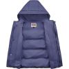 imageWULFUL Kids Boys Winter Coat Hooded Puffer Windbreaker Warm Cotton Jacket Parka Down Outdoor CoatsNavy
