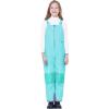 imageWULFUL Kids Waterproof Ski Bib Boys Girls Winter Snow PantsBlue