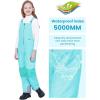 imageWULFUL Kids Waterproof Ski Bib Boys Girls Winter Snow PantsBlue