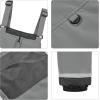 imageWULFUL Kids Waterproof Ski Bib Boys Girls Winter Snow PantsDark Grey