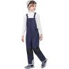 imageWULFUL Kids Waterproof Ski Bib Boys Girls Winter Snow PantsNavy