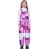 imageWULFUL Kids Waterproof Ski Bib Boys Girls Winter Snow PantsPurple Camo