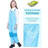 imageWULFUL Kids Waterproof Ski Bib Boys Girls Winter Snow PantsSky Blue