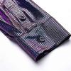 imageWULFUL Men Dress Shirt Sequins Long Sleeve Button Down Shirt Luxury Disco Party Nightclub Christmas Prom CostumeBlue 02