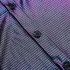 imageWULFUL Men Dress Shirt Sequins Long Sleeve Button Down Shirt Luxury Disco Party Nightclub Christmas Prom CostumeBlue 02