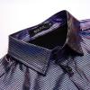 imageWULFUL Men Dress Shirt Sequins Long Sleeve Button Down Shirt Luxury Disco Party Nightclub Christmas Prom CostumeBlue 02