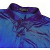 imageWULFUL Men Dress Shirt Sequins Long Sleeve Button Down Shirt Luxury Disco Party Nightclub Christmas Prom CostumeBlue0156