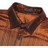 imageWULFUL Men Dress Shirt Sequins Long Sleeve Button Down Shirt Luxury Disco Party Nightclub Christmas Prom CostumeBrown0157