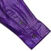 imageWULFUL Men Dress Shirt Sequins Long Sleeve Button Down Shirt Luxury Disco Party Nightclub Christmas Prom CostumePurple033