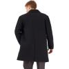 imageWULFUL Men Wool Trench Coat Slim Fit Winter CoatBlack0040