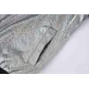 imageWULFUL Mens 70s Disco Costume Party Sequin Metallic Varsity Bomber JacketSilver