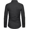 imageWULFUL Mens Casual Long Sleeve Dress Shirts Business Formal Solid Regular Fit Button Down Shirt with Pocket