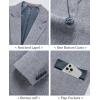 imageWULFUL Mens Casual Sport Coat Blazer Lightweight One Button Suit Jackets BlueNew Medium