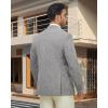 imageWULFUL Mens Casual Sport Coat Blazer Lightweight One Button Suit Jackets Dark GreyNew Medium