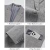 imageWULFUL Mens Casual Sport Coat Blazer Lightweight One Button Suit Jackets Dark GreyNew Medium