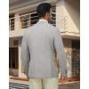 imageWULFUL Mens Casual Sport Coat Blazer Lightweight One Button Suit Jackets Lighr GreyNew XXLarge