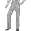 imageWULFUL Mens Disco Pant 70s Pants Trousers Sequin Shinny Dance Nightclub Gold Cosplay Costume Bottoms