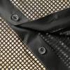 imageWULFUL Mens Disco Shirt Sequins Short Sleeve Button Down Shirts 70s Party Costume Dress ShirtsGold