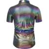 imageWULFUL Mens Disco Shirt Sequins Short Sleeve Button Down Shirts 70s Party Costume Dress ShirtsMulticolor0152
