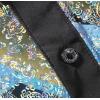 imageWULFUL Mens Disco Shirt Sequins Short Sleeve Button Down Shirts 70s Party Costume Dress ShirtsMulticolor02