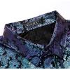 imageWULFUL Mens Disco Shirt Sequins Short Sleeve Button Down Shirts 70s Party Costume Dress ShirtsMulticolor056