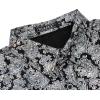 imageWULFUL Mens Disco Shirt Sequins Short Sleeve Button Down Shirts 70s Party Costume Dress ShirtsSilver056