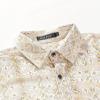 imageWULFUL Mens Luxury Disco Party Prom Paisley Gold Shiny Long Sleeve Dress Shirts Button Down ShirtsGoldwhite 0172