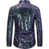 imageWULFUL Mens Luxury Disco Party Prom Paisley Gold Shiny Long Sleeve Dress Shirts Button Down ShirtsMulticolor