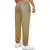 imageWULFUL Mens Metallic 70s Disco Costume Sequin Party Jogger Pants