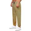imageWULFUL Mens Metallic 70s Disco Costume Sequin Party Jogger Pants