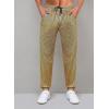 imageWULFUL Mens Metallic 70s Disco Costume Sequin Party Jogger PantsGold