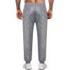 imageWULFUL Mens Metallic 70s Disco Costume Sequin Party Jogger PantsSilver