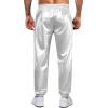 imageWULFUL Mens Metallic 70s Disco Costume Sequin Party Jogger PantsSliver01
