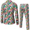 imageWULFUL Mens Slim Fit Suit One Button 3Piece Blazer Dress Business Wedding Party Jacket Vest ampamp Pant