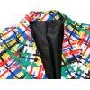 imageWULFUL Mens Slim Fit Suit One Button 3Piece Blazer Dress Business Wedding Party Jacket Vest ampamp Pant