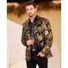 imageWULFUL Mens Suit 3 Piece Slim Fit One Button Solid Blazer Jacket Vest Pants Set
