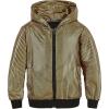 imageWULFUL Kids Boys Girls Fashion Hoodies 70s Disco Costume Party Sequin Metallic Sweatshirts with PocketGold