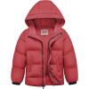 imageWULFUL Kids Winter Coat Hooded Puffer Windbreaker Warm Cotton Jacket Coats