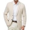 imageWULFUL Mens Casual Blazer Suit Jackets Slim Fit Two Button Sport Coats Lightweight Business Jacket