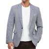 imageWULFUL Mens Casual Sport Coat Blazer Lightweight One Button Suit Jackets BlueNew Medium