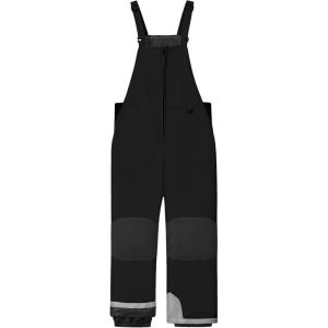 imageWULFUL Kids Waterproof Ski Bib Boys Girls Winter Snow PantsBlack