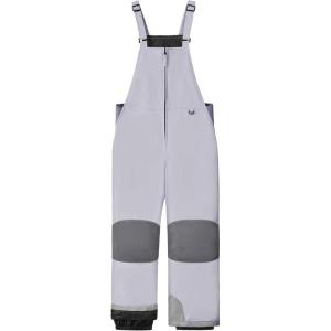 imageWULFUL Kids Waterproof Ski Bib Boys Girls Winter Snow PantsLight Grey