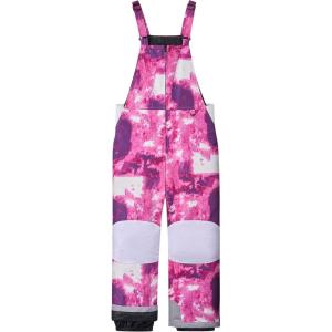 imageWULFUL Kids Waterproof Ski Bib Boys Girls Winter Snow PantsPurple Camo