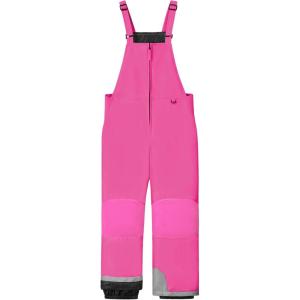 imageWULFUL Kids Waterproof Ski Bib Boys Girls Winter Snow PantsRose Red