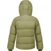 imageWULFUL Kids Boys Winter Coat Hooded Puffer Windbreaker Warm Cotton Jacket Parka Down Outdoor CoatsArmy Green