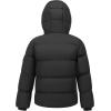 imageWULFUL Kids Boys Winter Coat Hooded Puffer Windbreaker Warm Cotton Jacket Parka Down Outdoor CoatsBlack