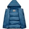 imageWULFUL Kids Boys Winter Coat Hooded Puffer Windbreaker Warm Cotton Jacket Parka Down Outdoor CoatsLight Navy
